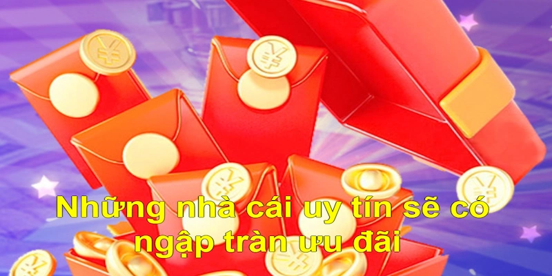 Những nhà cái uy tín sẽ có ngập tràn ưu đãi